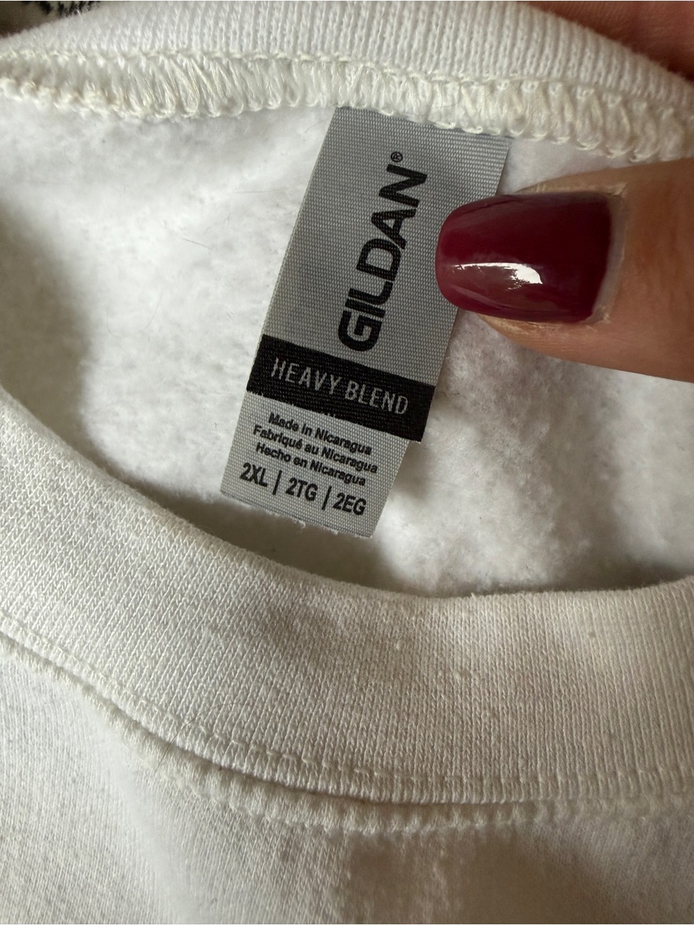 WICKED Gildan White Crewneck Sweatshirt with Green SHIZ University Logo - Picture 4 of 5
